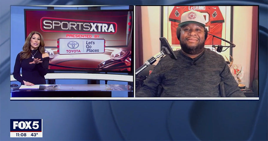 Eric LeGrand Appears on Sports Xtra with Tina Cervasio on FOX-5 New York